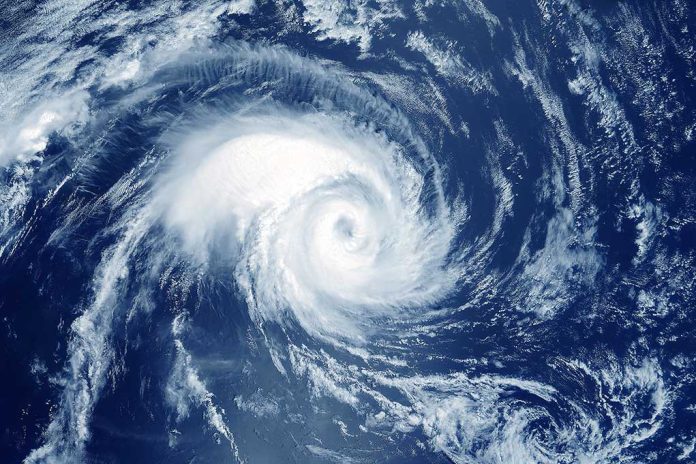 Drone Footage Shows Inside of a Hurricane