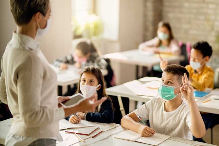 Disabled Boy Forced to Take Exam in the Cold for not Wearing a Mask