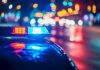 Highway Horror: 3 Teens Lost in Reckless Race Police car with flashing lights at night.