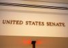 Senate Stuns Allies – Advances PROPOSAL! Sign displaying United States Senate in a government building