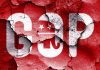 DISGUSTING AI Video Rocks Republican Leadership Cracked wall featuring the GOP logo in red and white