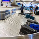 Hollow Points Trigger MASSIVE Airport Evacuation Luggage on airport baggage claim conveyor belt.