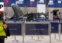 Car CRASHES Into Airport Terminal - Intentional Attack
