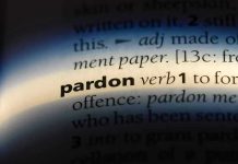 Trump Pardons 5 NFL Stars – Wipes Slate Clean! The word pardon highlighted in a dictionary.