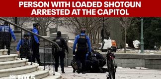 Gunman Arrested Outside Capitol - Secret Police SWOOP IN