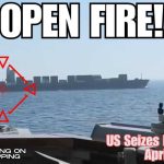 Navy Destroyer OPENS FIRE on Iranian Ship Fleeing Blockade