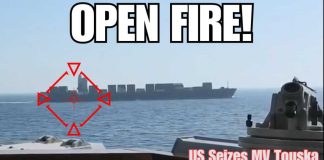 Navy Destroyer OPENS FIRE on Iranian Ship Fleeing Blockade