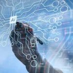 Rivalries Intensify: AI Combat Designs Unveiled Hand drawing artificial intelligence digital circuit board.