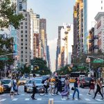 Lucifer’s Rampage: Grand Central Terror City street with pedestrian crossing and traffic.