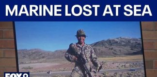 Recovery mission to find US Marine proves unsuccessful after he was lost at sea