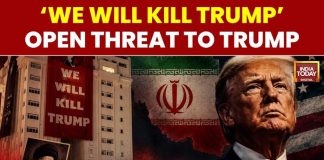 'We Will Kill Trump' Banner Appears In Iran Amid Khamenei Funeral Procession