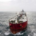 oil tanker ship at sea