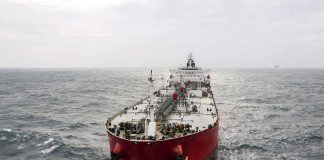 oil tanker ship at sea