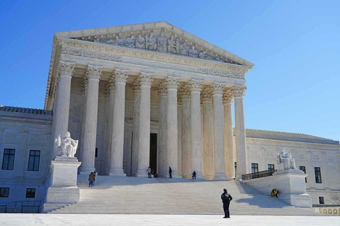Supreme Court building with grand columns and steps