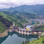 Tunnel Nightmares Mount In Nepal Floods Hydroelectric dam in a green mountain valley
