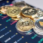Binance-Iran Crypto Flow: BILLIONS Vanish! Stack of cryptocurrency coins on a trading app screen