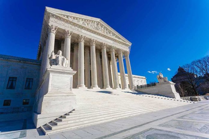 Supreme Court building with grand marble columns