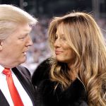 Protocol Shattered: Trump Joins Trophy Lift Donald Trump and Melania Trump looking at each other in a crowd