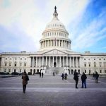 Washington Delays Aid For Catastrophic Vets United States Capitol building with visitors on the plaza